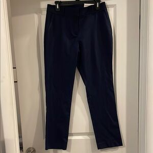 Ann Taylor Navy Blue mid-rise “The Straight” Trousers